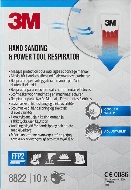 Immagine prodotto 3M Respiratore 8822 (FFP2, 10 x)