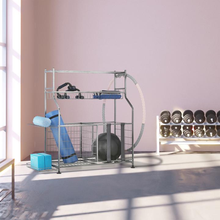 Actual product image Relaxdays Sports equipment storage