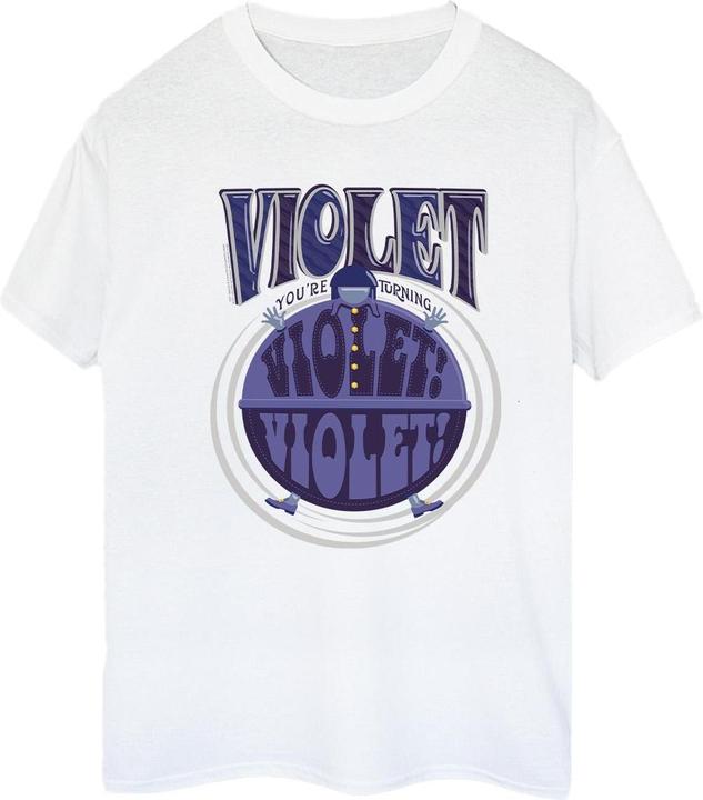 Immagine prodotto Willy Wonka & the Chocolate Factory Violet Turning Violet Maglietta Ampia Donna (S)