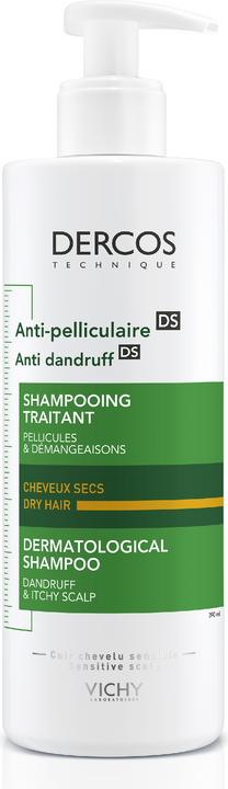 Vichy Dercos Anti-Schuppen Shampoo trockene Kopfhaut (390 ml, Flüssiges Shampoo)