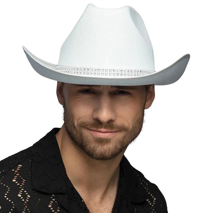 Produktbild Boland Cowboy Hut Daisy Weiss mit Strass