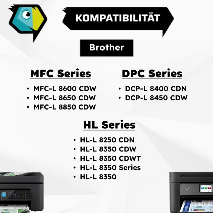 Produktbild Inkadoo Toner multipack kompatibel zu Brother TM-326 enthält 4x Tonerkartusche Schwarz Cyan Magenta... (M, C, Y, BK)