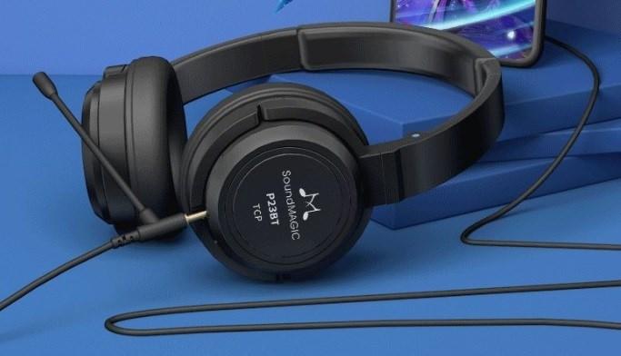 Produktbild SoundMagic P23BT schwarze Kopfhörer – Over-Ear-Bluetooth-Kopfhörer (ANC, 60 h, Kabellos)