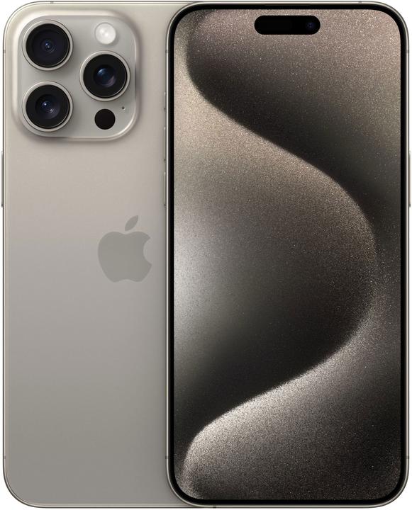 Apple iPhone 15 Pro Max (256 Go, Titane naturel, 6.70", SIM + eSIM, 48 Mpx, 5G)
