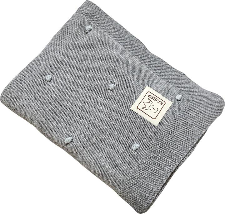 Produktbild Kaiser Babydecke Knots grey/knots light blue 80 x 100 cm (80 x 100 cm)