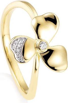 Actual product image Breuning RING - BRILL. 0,05 Ct. H/si (59, 750/18 K Gold)