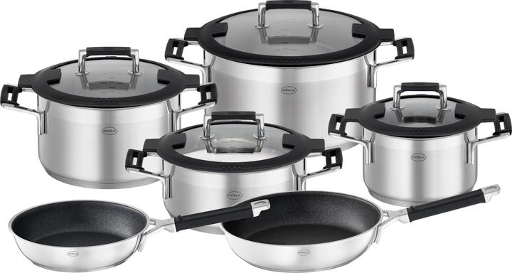 Produktbild Rösle Topfset 6-tlg. SILENCE PRO Edelstahl (Pfannenset + Topfset, Edelstahl)