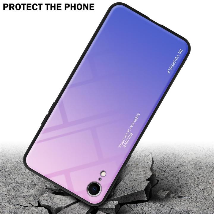 Actual product image Cadorabo TPU 2 colors glass cover (Apple iPhone XR)