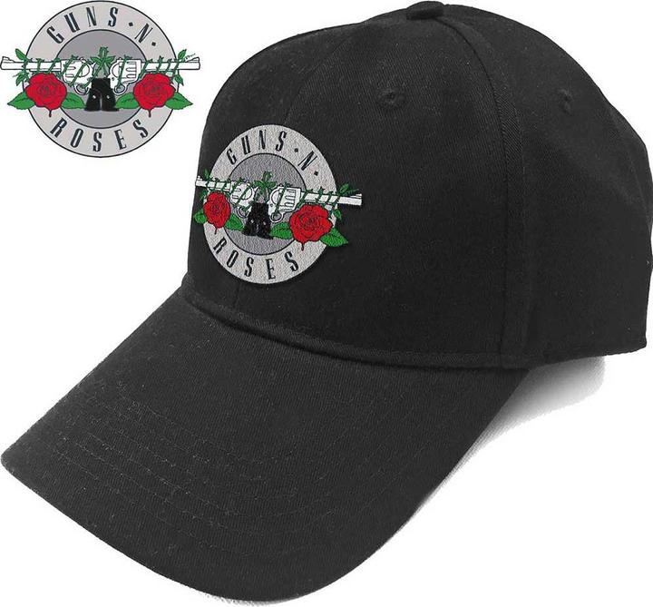Guns N Roses GunsNRoses Silver Circle Logo BL B