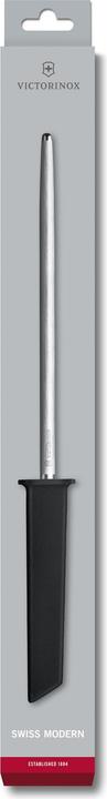 Actual product image Victorinox Swiss Modern, honing steel. 23cm, medium-fine cut, round, black