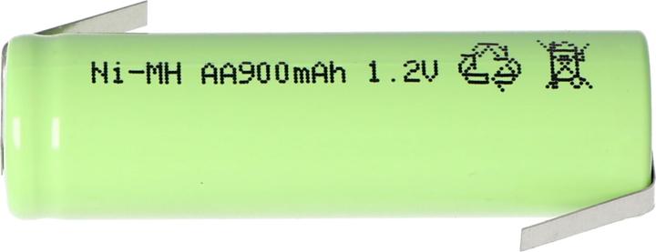 Image du produit AccuCell Accu Flat Top Mignon AA avec languette à souder en forme de Z (1 pcs, AA, 800 mAh, Piles rechargeables + chargeur)