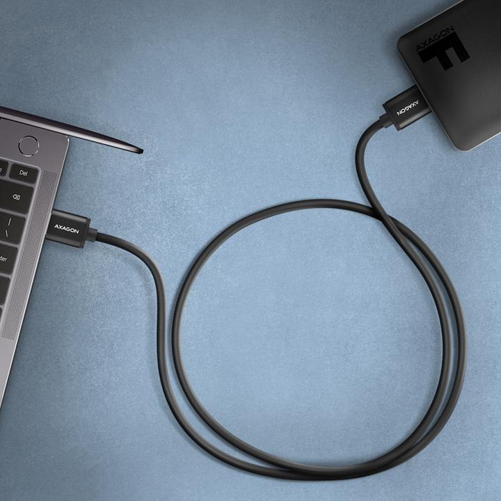 Actual product image Axagon BUMM3-AM10AB Cable Micro-B USB to USB-A 3.2 Gen 1 (1 m, USB 3.2 Gen 1)