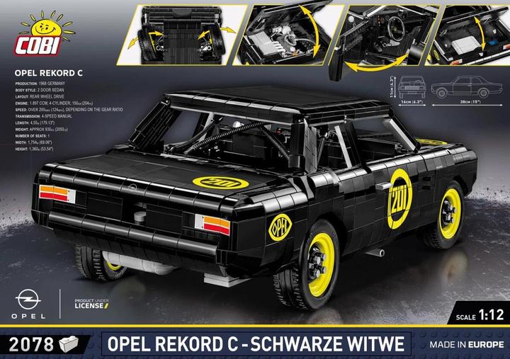 Actual product image Cobi Opel Rekord C-Black Widow