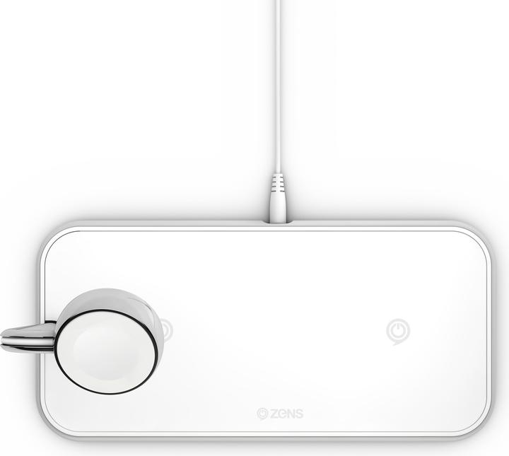 Image du produit Zens Chargeur double sans fil en aluminium + montre (20 W)