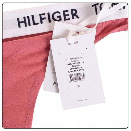Actual product image Tommy Hilfiger Ladies String Thong with Stretch, Pink (English Pink), S (S)