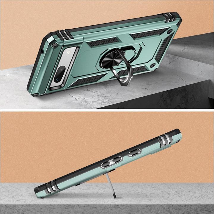 Actual product image Avizar Shockproof Mobile Phone Case with Ring Series (Google Pixel 7a)