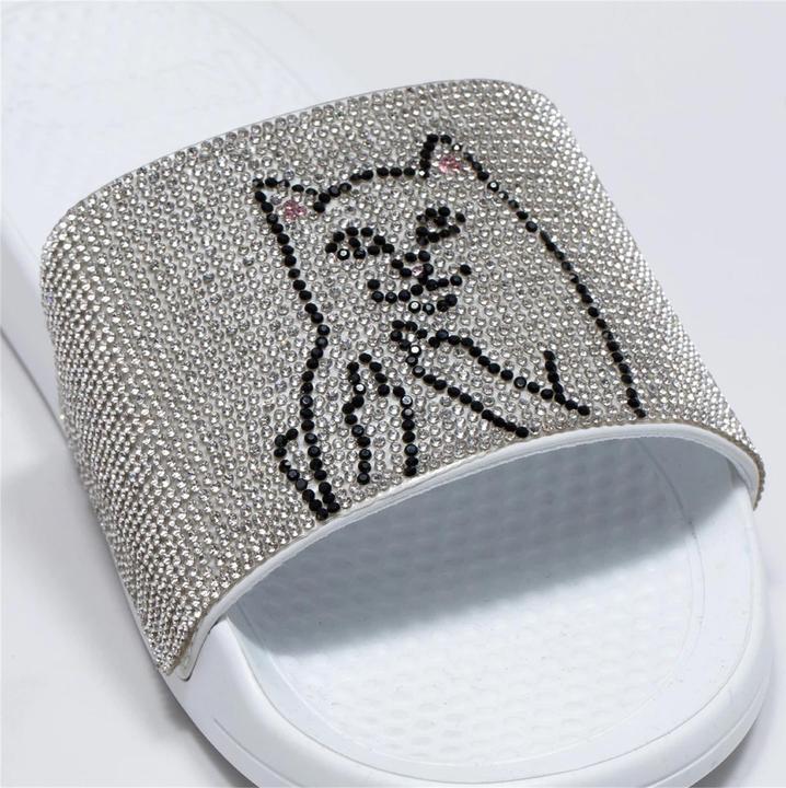 Image du produit RipnDip Lord Nermal Slides Rhinestone Blanc (43)