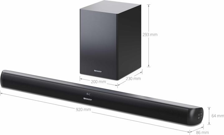 Image du produit Sharp HT-SBW202 (200 W, Canal 2.1)
