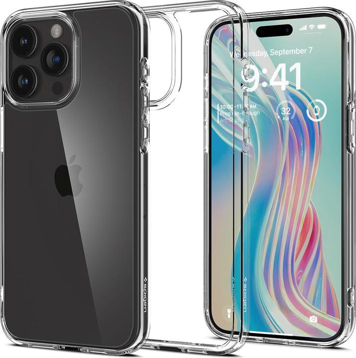 Spigen Ultra Hybrid iPhone 15 Pro Max 6,7" crystal clear (Apple iPhone 15 Pro Max)