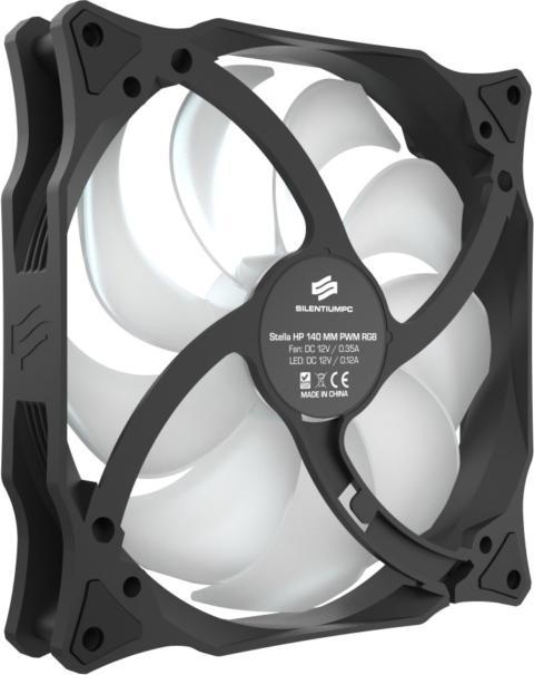 Actual product image Silentium PC Stella HP RGB 140 PWM computer case fan (140 mm, 1 x)