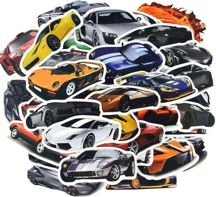 Produktbild JTI 50x Aufkleber und Abziehbilder - Autos