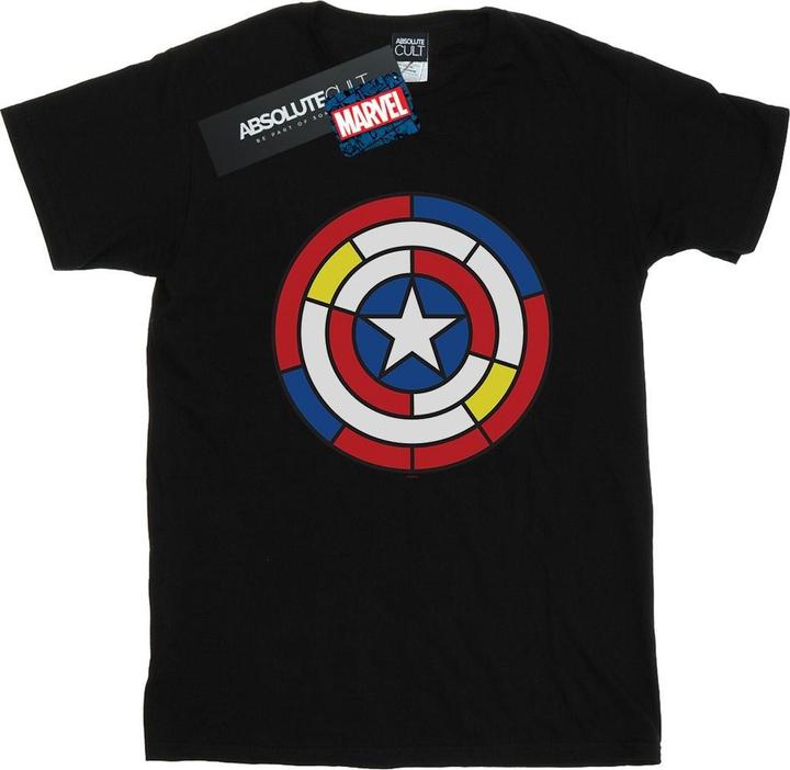 Produktbild Captain America Stained Glass Shield TShirt (L)