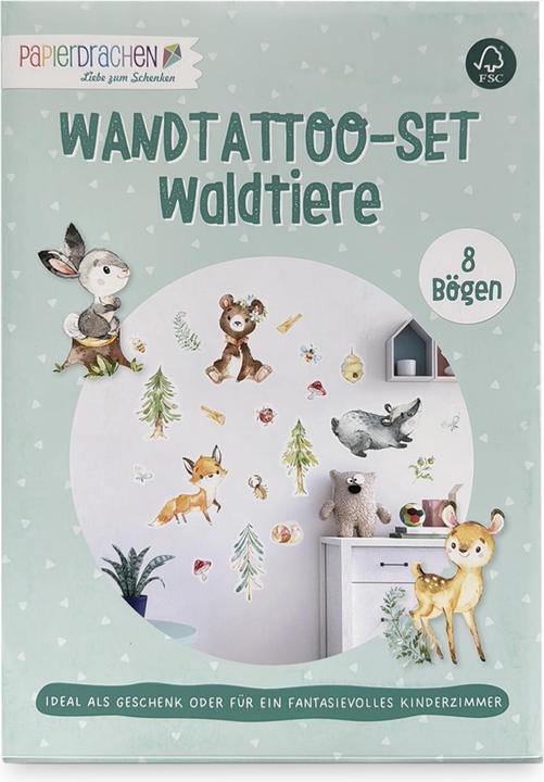 Papierdrachen Animali della foresta (22 x 30 cm)