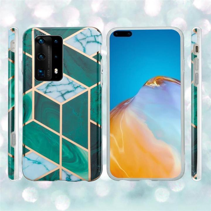 Produktbild Cadorabo IMD TPU Bunter Marmor Cover (Huawei P40)
