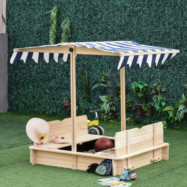 Image du produit Outsunny Bac à sable avec toit ajustable