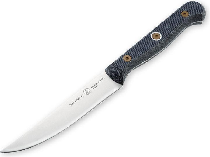 Immagine prodotto Messermeister Set di coltelli da bistecca personalizzati 1 pezzo, nero/argento (4 Pezzo/i, Coltello)