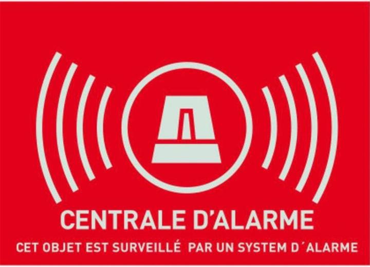 Produktbild Abus Warn Aufkleber "Alarmanlage", französisch