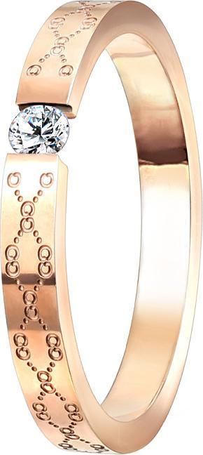 Actual product image Star Piercing Ring rose gold clamped crystal (57, 900 Platinum)