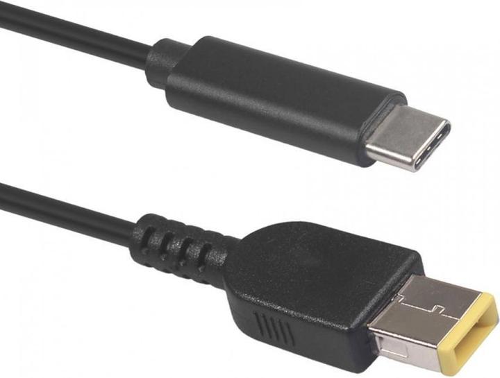 PowerGuard USB-C auf Lenovo Square Thinkpad Kabel mit rechteckigem Flachstecker (10.5 x 4.2mm) 1.5m (USB 3.2 Gen 1)