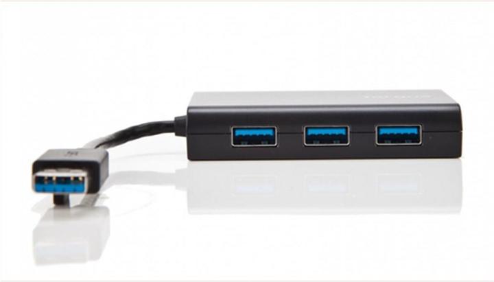 Targus USB 3.0 Hub + Gigabit Ethernet (USB-A, 3 Ports)