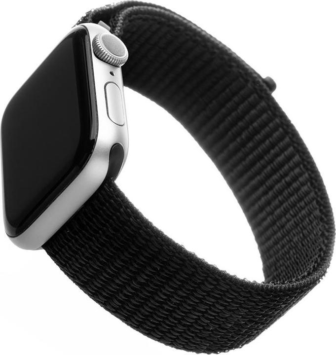 Actual product image Fixed - Nylon Strap 32mm - Apple Watch 1/2/3/4/5/6/7/8/9/10/SE/SE 2 (38/40/41/42mm) - Black (Nylon)