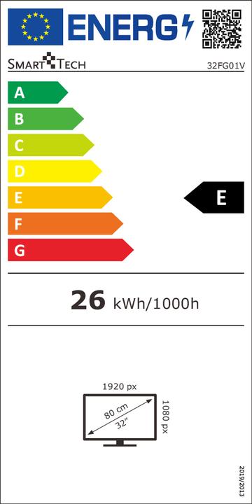 Energie-Label Smart Tech 32FG01V 32-Zoll-Led-Fernseher (32", LED, Full HD)