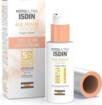 Actual product image Isdin Age Repair Colour Fusion Water (Sun cream face, SPF 50, 50 ml, 52 g)