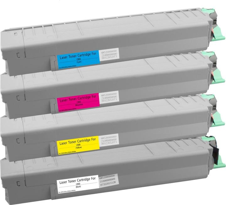 Produktbild Plutoos Oki C830 Toner XXL kompatibel, 4er Farbset