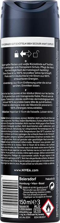 Image du produit NIVEA Multipack Black & White Invisible Original Spray (6 Stück) (Spray, 150 ml)