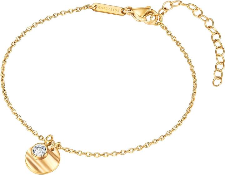 Eastside Armband Edelstahl Zirkonia 18,0 cm Basislänge + 5,0 cm Verlängerung - 31882 (18 cm, Edelstahl)