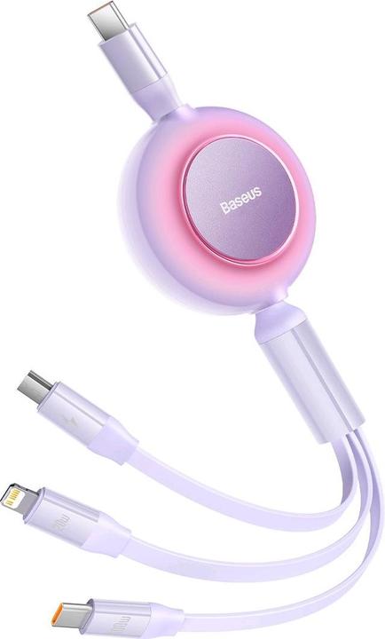 Actual product image Baseus USB type C - USB type C, Lightning, Micro USB B (1.10 m, USB 2.0)