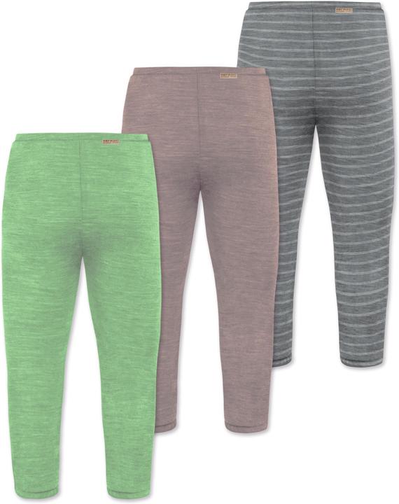 Produktbild Normani 3er Pack Baby Merino Unterhose mit Füssen - 9543 (80)
