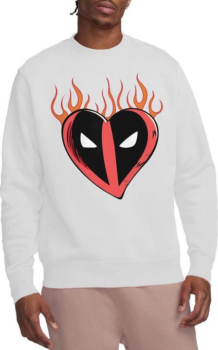 Immagine prodotto Deadpool Felpa Cuore Fiammeggiante Adulto Unisex (M)
