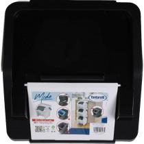 Actual product image Tontarelli vertical bin with handle moda 28l white/black (28 l)