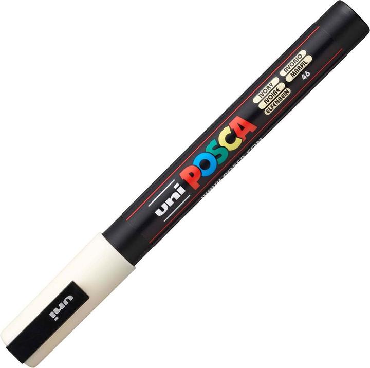 Produktbild Posca Marker PC-3M Rundspitze (Elfenbein, 1.30 mm, 1 x)