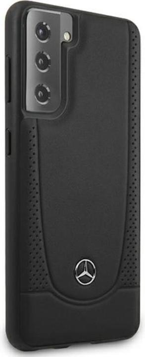 Actual product image Mercedes-Benz Perforated cover with metal logo (Samsung Galaxy S21+)