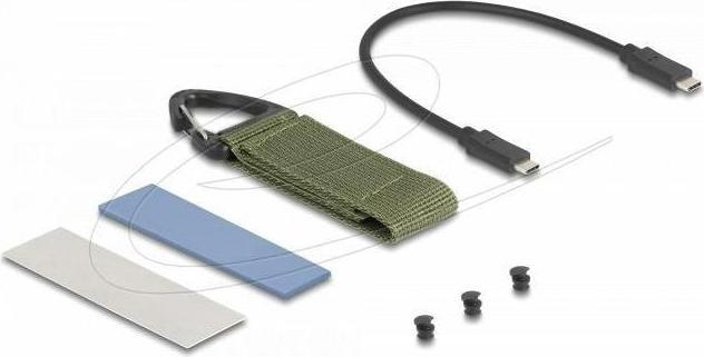 Produktbild Delock M.2 NVMe SSD Gehäuse USB 40 Gbps - werkzeugfrei (M.2 2280)