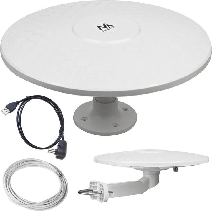 Maclean MCTV-947 MCTV-947 Active Multidirectional DVB-T Antenna Camper (Flat antenna, 44 dB, DVB-T / -T2)