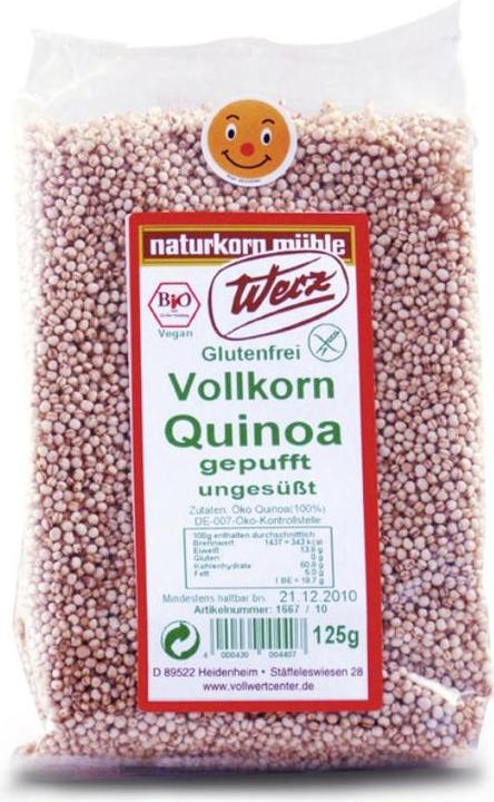 Immagine prodotto Werz Quinoa integrale soffiata non zuccherata biologica (500 g)