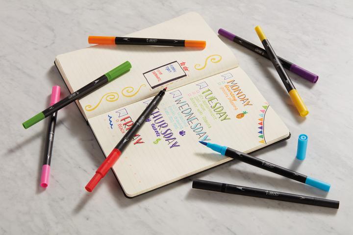 Immagine prodotto Bic DUALTIP PASTEL CFP - Penne a punta di feltro (Multicolore, 6 x)